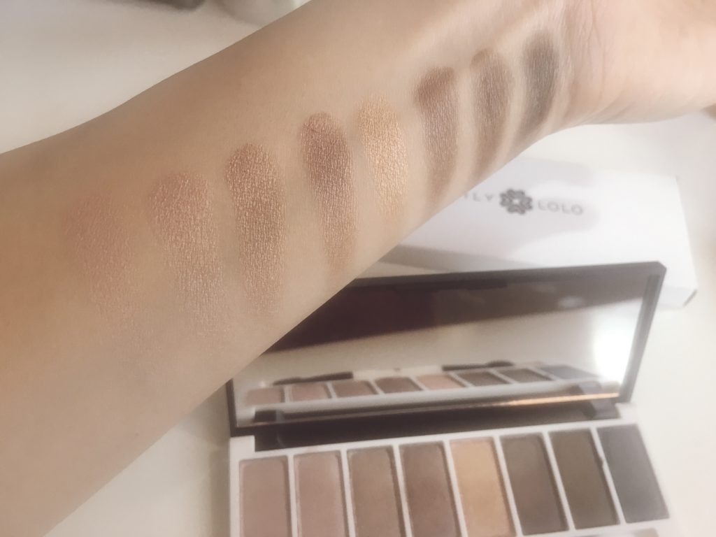 Lily Lolo Eyeshadow Palette swatches